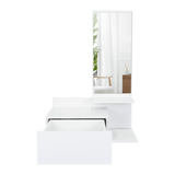 Recibidor Vienna Blanco 60.1x91.95cm con Un Cajón y con Tres Compartimientos - BIFES Y ARRIMOS | Bylmo