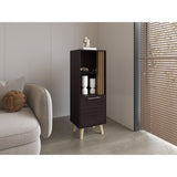 Vitrina Vance Wengue 42x120cm sin Cajones y con Tres Compartimientos - BIFES Y ARRIMOS | Bylmo