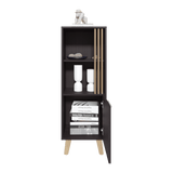 Vitrina Vance Wengue 42x120cm sin Cajones y con Tres Compartimientos - BIFES Y ARRIMOS | Bylmo