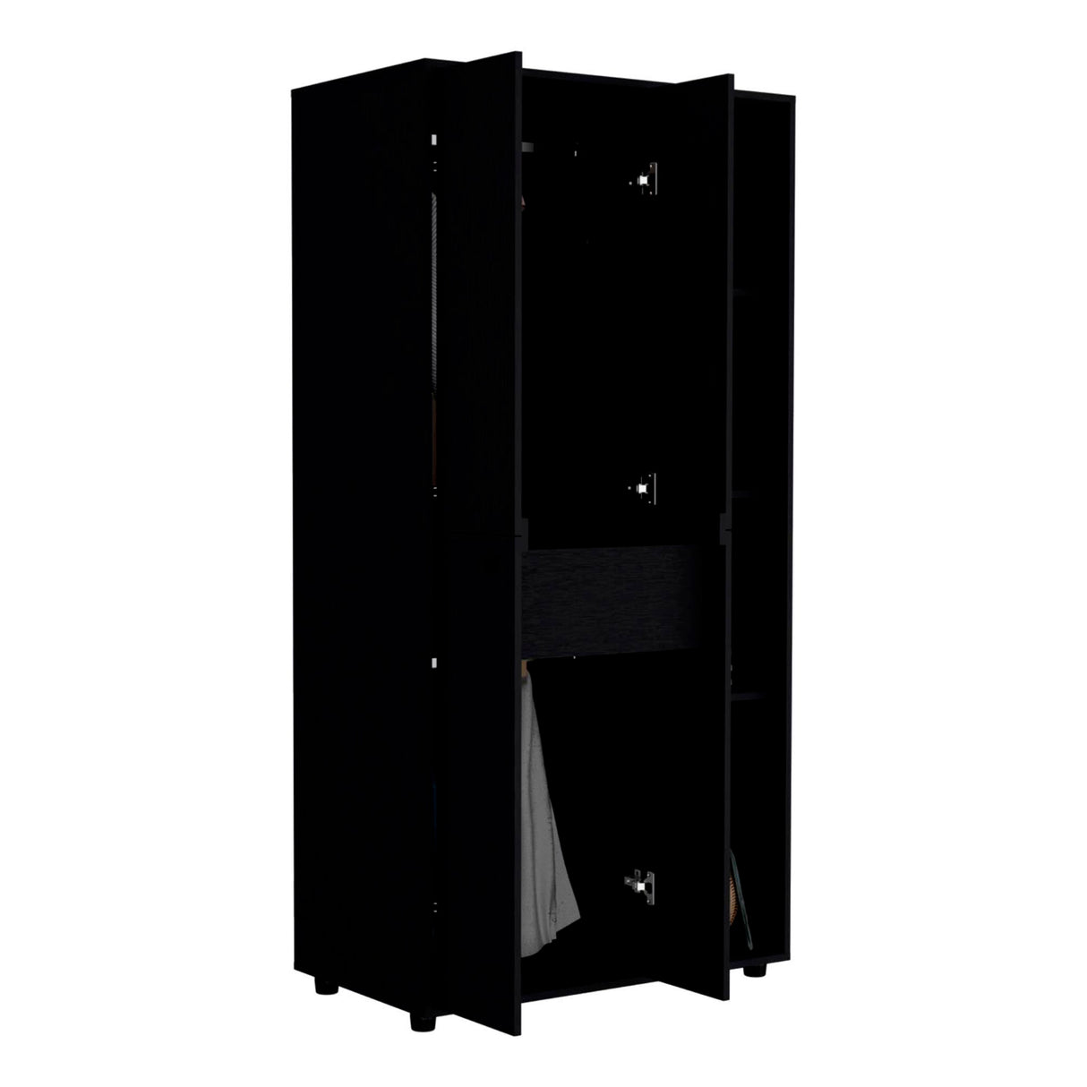 Closet Misuri Wengue 90x182cm con Un Cajón y Siete Compartimientos - CLOSETS | Bylmo