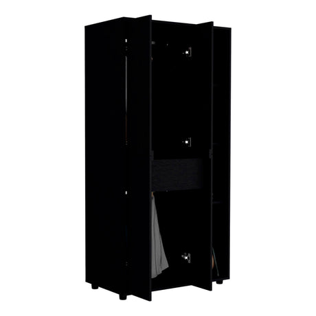Closet Misuri Wengue 90x182cm con Un Cajón y Siete Compartimientos - CLOSETS | Bylmo