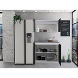 Cocina Napoles Blanco 100x90cm Con Mesón De Acero Inoxidable Y Con Pozuelo Lado Izquierdo - COCINAS | Bylmo