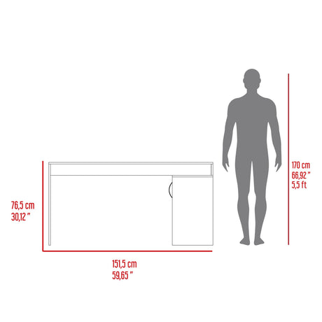 Escritorio En L Axis Fresno Europeo 151.5x76.5cm Sin Cajones Y Con Organizador De Libros - ESCRITORIOS | Bylmo