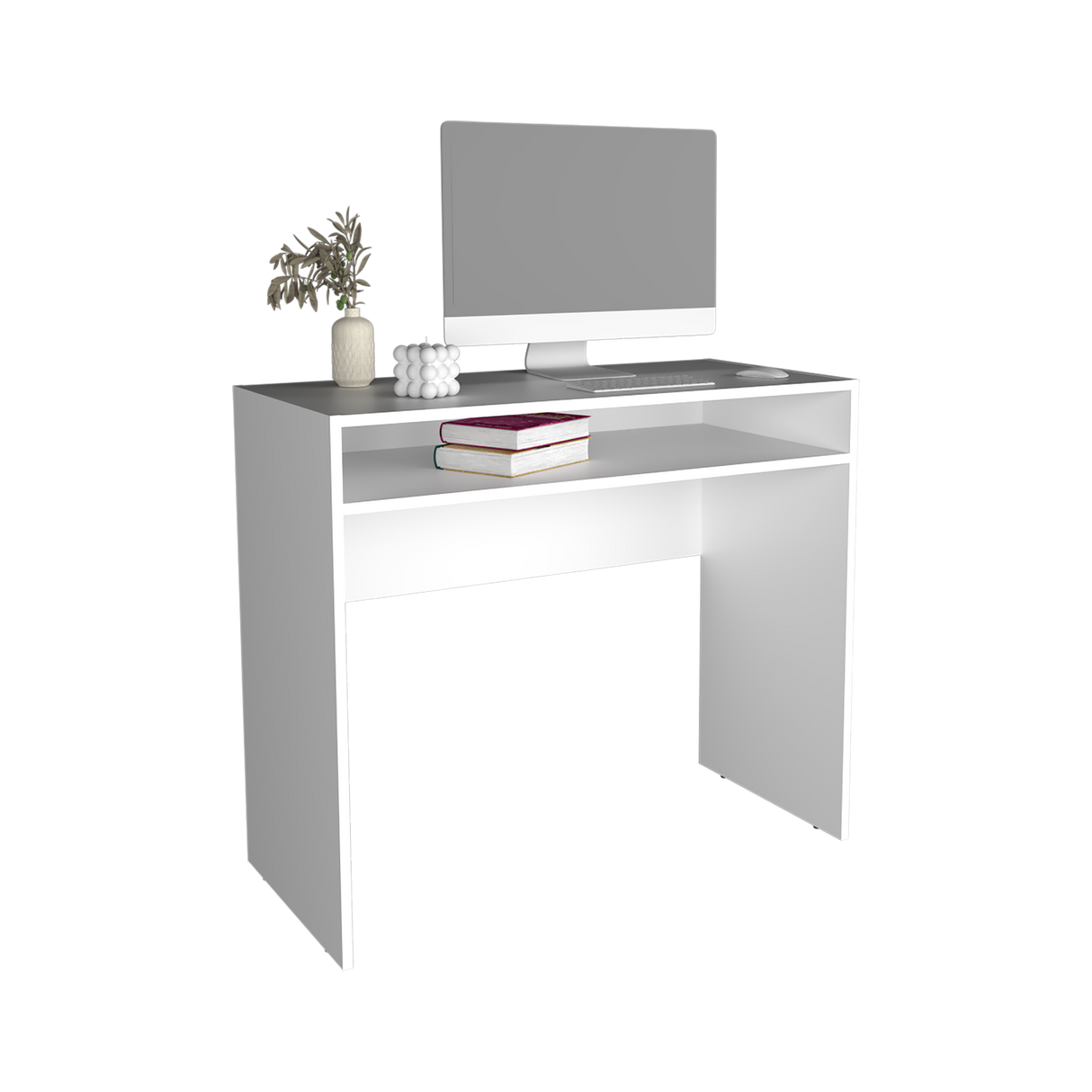 Escritorio Stella Blanco 89.2x77cm con Un Compartimiento