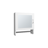 Gabinete De Baño Bath Blanco 45x50cm Cuadrado Con Espejo Y Espacio Para Colgar Toalla De Manos - GABINETES DE BANHO | Bylmo