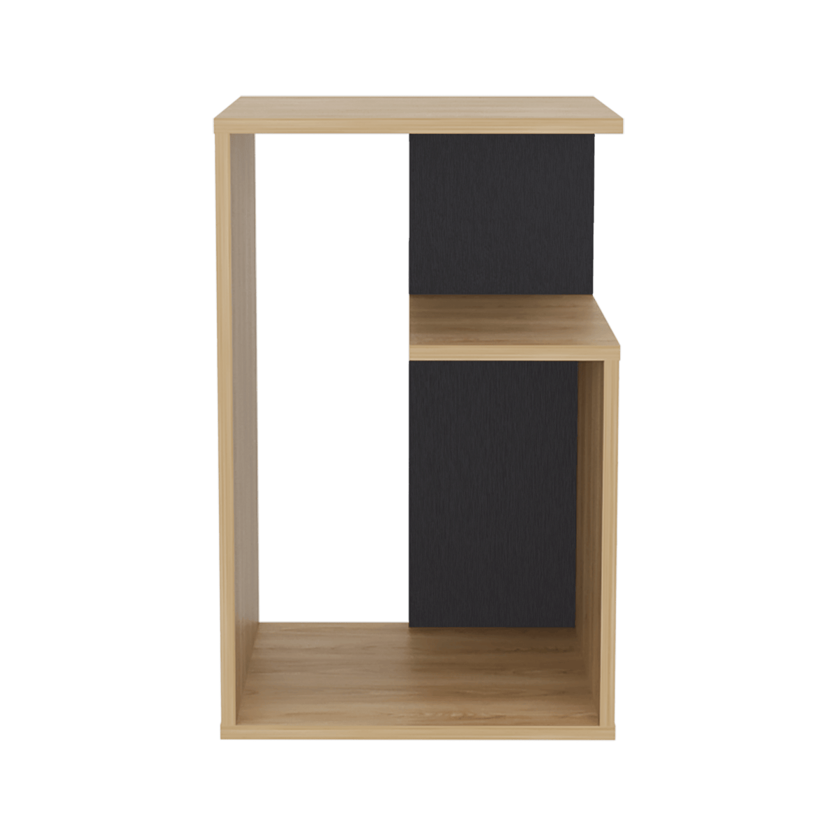 Mesa Auxiliar Everett Fresno 39.8x63.4cm Rectangular con Tres Compartimientos