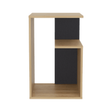 Mesa Auxiliar Everett Fresno 39.8x63.4cm Rectangular con Tres Compartimientos