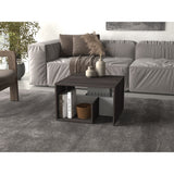 Mesa Auxiliar Everett Carbón Y Blanco 39.8x63.4cm Rectangular Con Tres Compartimientos - MESAS AUXILIARES | Bylmo