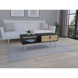 Mesa De Centro Huna Wengue 104x40.4cm Rectangular Con Patas - MESAS DE CENTRO | Bylmo