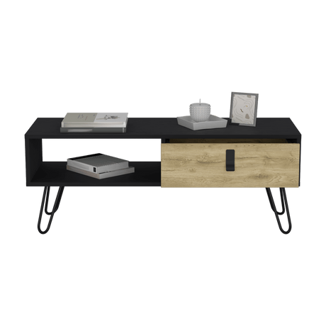 Mesa De Centro Huna Wengue 104x40.4cm Rectangular Con Patas - MESAS DE CENTRO | Bylmo