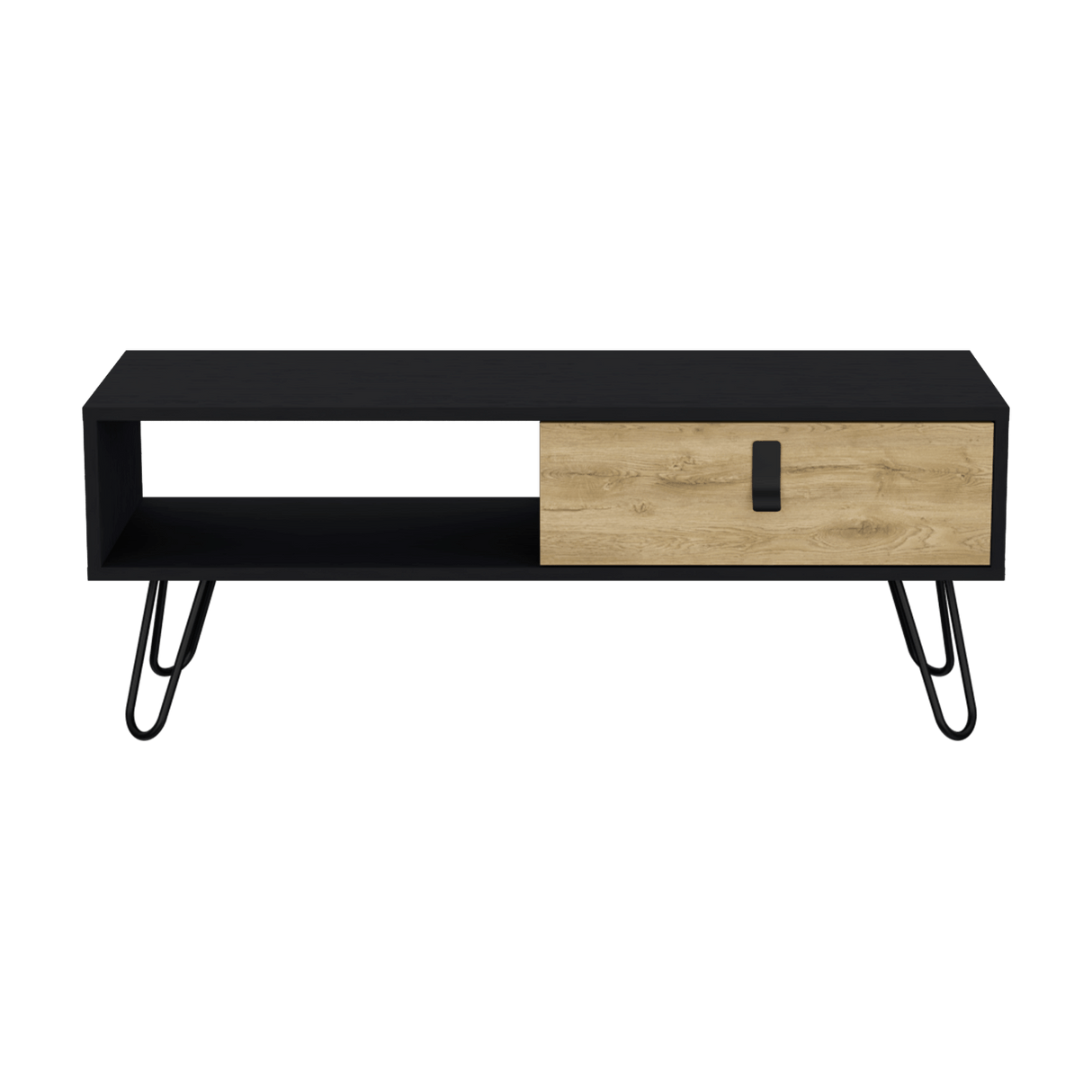 Mesa De Centro Huna Wengue 104x40.4cm Rectangular Con Patas - MESAS DE CENTRO | Bylmo