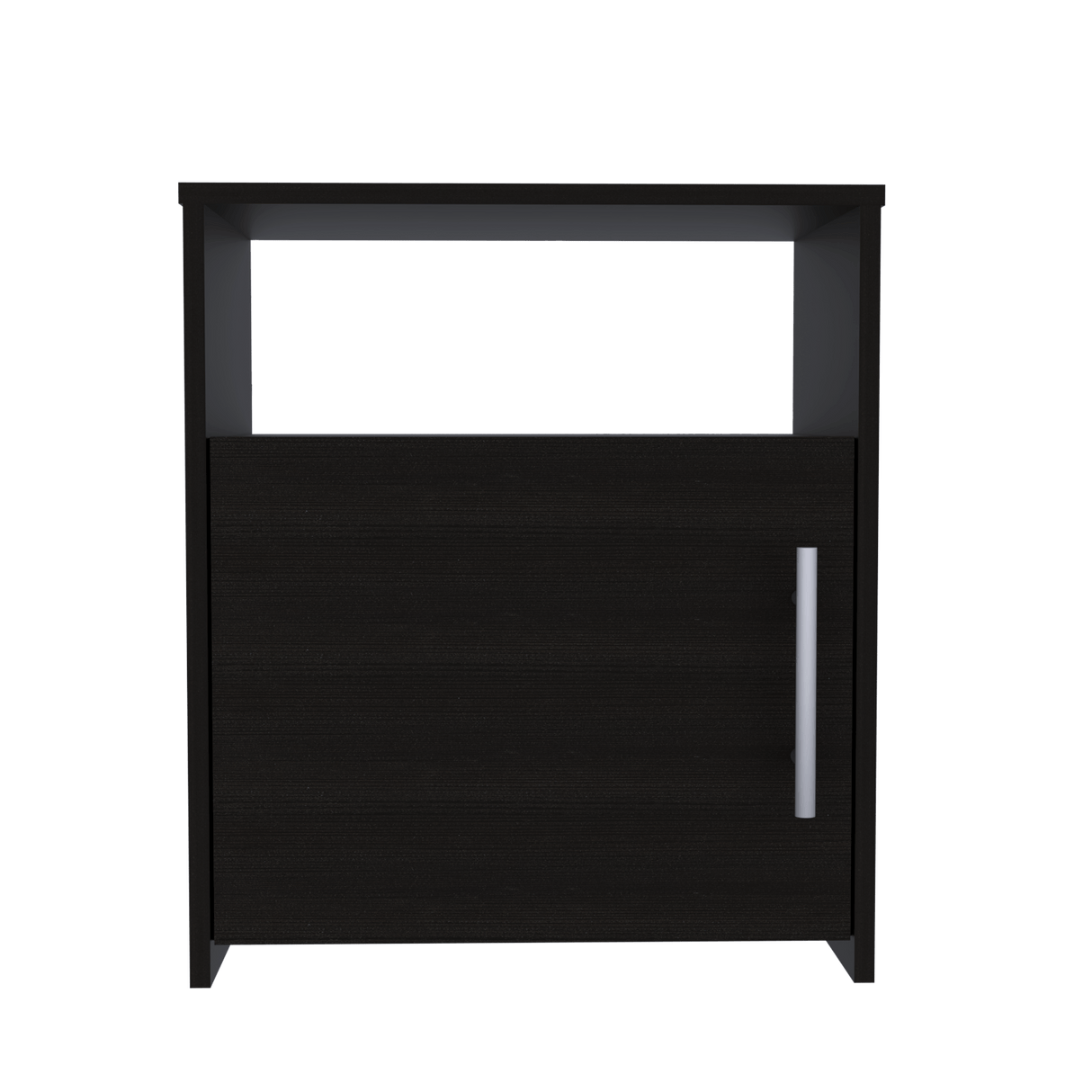 Mesa De Noche Nordico Wengue 50.5x58cm Con Un Entrepaño Y Dos Compartimientos - MESAS DE NOCHE | Bylmo