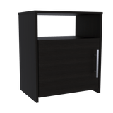 Mesa De Noche Nordico Wengue 50.5x58cm Con Un Entrepaño Y Dos Compartimientos - MESAS DE NOCHE | Bylmo