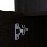 Mesa De Noche Nordico Wengue 50.5x58cm Con Un Entrepaño Y Dos Compartimientos - MESAS DE NOCHE | Bylmo