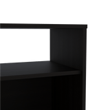 Mesa De Noche Nordico Wengue 50.5x58cm Con Un Entrepaño Y Dos Compartimientos - MESAS DE NOCHE | Bylmo