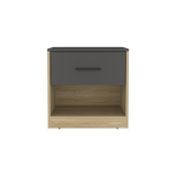 Mesa De Noche Alder Fresno Europeo 50x40.3cm Con Un Cajón Y Dos Compartimientos - MESAS DE NOCHE | Bylmo