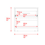 Mesa De Noche Alder Fresno Europeo 50x40.3cm Con Un Cajón Y Dos Compartimientos - MESAS DE NOCHE | Bylmo