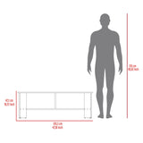 Mesa para TV Navia Bardolino 120.3x42.1cm para TV Hasta 55" Pulgadas con Tres Compartimientos - MUEBLES DE TV | Bylmo