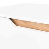 Centro de Entretenimiento Woodall Blanco 180.6x53cm para TV Hasta 80" Pulgadas con Cuatro Compartimientos - MUEBLES DE TV | Bylmo