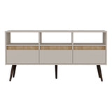 Rack de TV Aranjuez Taupe 120.1x60cm para TV Hasta 50" Pulgadas con Seis Compartimientos - MUEBLES DE TV | Bylmo