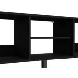 Combo Mueble de TV y Mesa de Centro Eclpse Wengue 140.2x45.7cm para TV Hasta 65" Pulgadas con Seis Compartimientos - MUEBLES DE TV | Bylmo