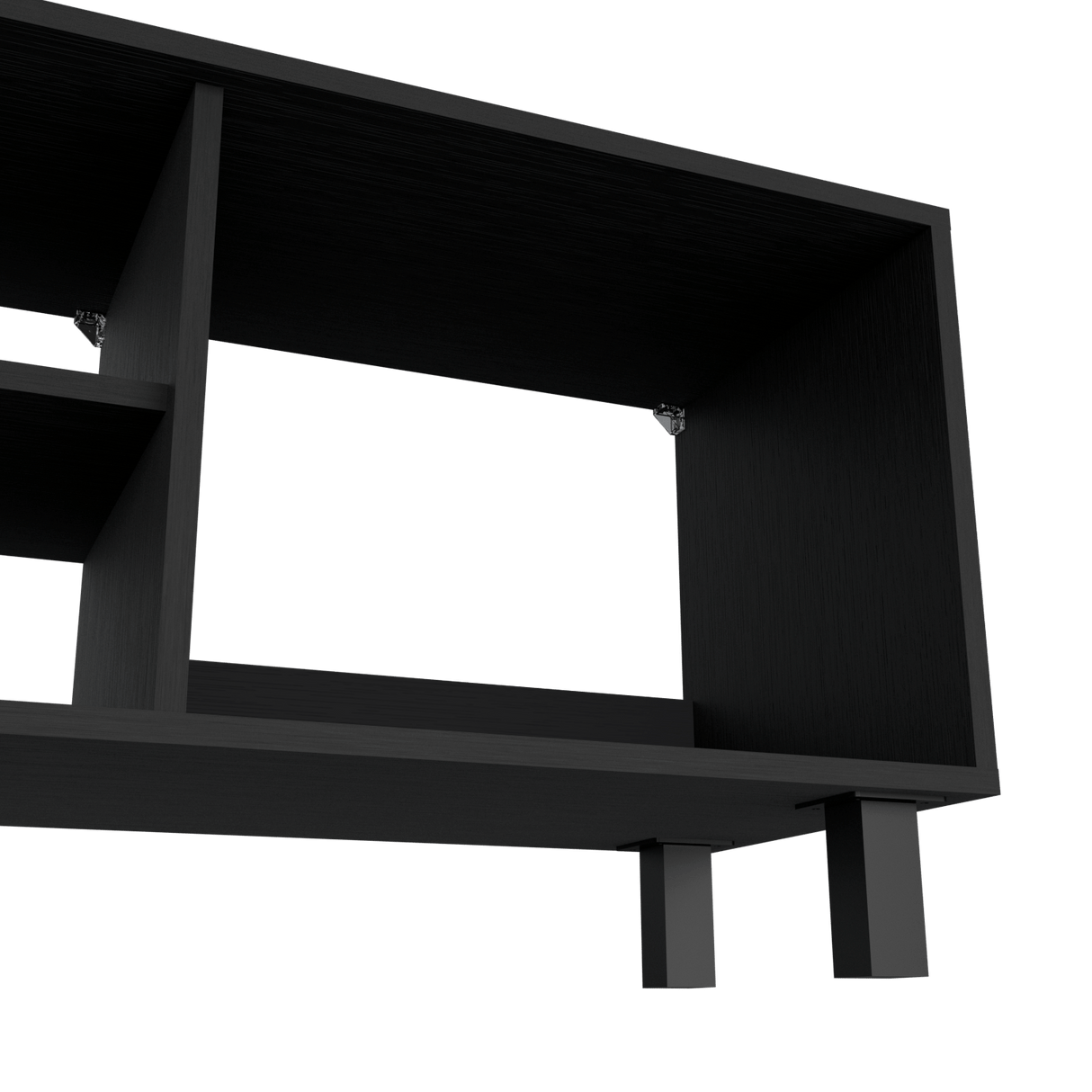 Combo Mueble de TV y Mesa de Centro Eclpse Wengue 140.2x45.7cm para TV Hasta 65" Pulgadas con Seis Compartimientos - MUEBLES DE TV | Bylmo