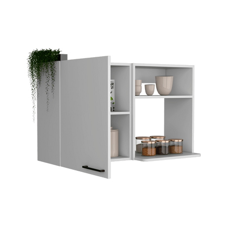 Gabinete de Cocina Napoles Blanco 100x60cm con Un Entrepaño y Una Puerta - MUEBLES SUPERIORES DE COCINA | Bylmo