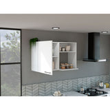 Gabinete de Cocina Napoles Blanco 100x60cm con Un Entrepaño y Una Puerta - MUEBLES SUPERIORES DE COCINA | Bylmo