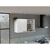 Gabinete de Cocina Napoles Blanco 100x60cm con Un Entrepaño y Una Puerta - MUEBLES SUPERIORES DE COCINA | Bylmo