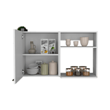 Gabinete de Cocina Napoles Blanco 100x60cm con Un Entrepaño y Una Puerta - MUEBLES SUPERIORES DE COCINA | Bylmo