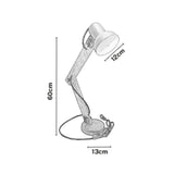 Lámpara de Mesa Led Galo Lisa Negro y Madera 12x60cm de Una Luz sin Bombilla - LAMPARAS DE ESCRITORIO | Bylmo