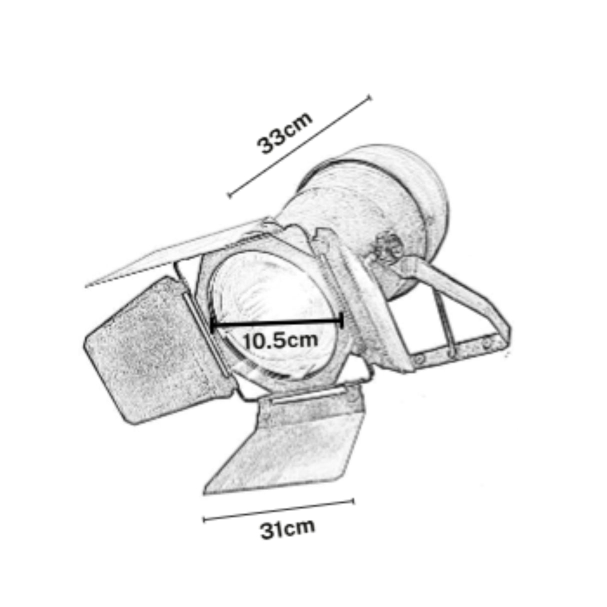 Lámpara de Pared Led Noa Cobre 31x10.5cm de de Una Luz sin Bombilla - LAMPARAS DE PARED | Bylmo