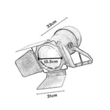 Lámpara de Pared Led Noa Cobre 31x10.5cm de de Una Luz sin Bombilla - LAMPARAS DE PARED | Bylmo