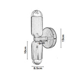 Lámpara de Pared Led Punal Dorado 13x23cm de de Dos Luces sin Bombilla - LAMPARAS DE PARED | Bylmo