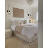 Set x 2 Lámparas de Pared Led Breanda Negro 30x36cm de de Una Luz sin Bombilla - LAMPARAS DE PARED | Bylmo