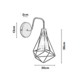 Set x 2 Lámparas de Pared Led Breanda Negro 30x36cm de de Una Luz sin Bombilla - LAMPARAS DE PARED | Bylmo