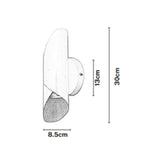 Set x 2 Lámparas de Pared Led Pergamino Blanco y Madera 13x30cm de de Dos Luces sin Bombilla - LAMPARAS DE PARED | Bylmo