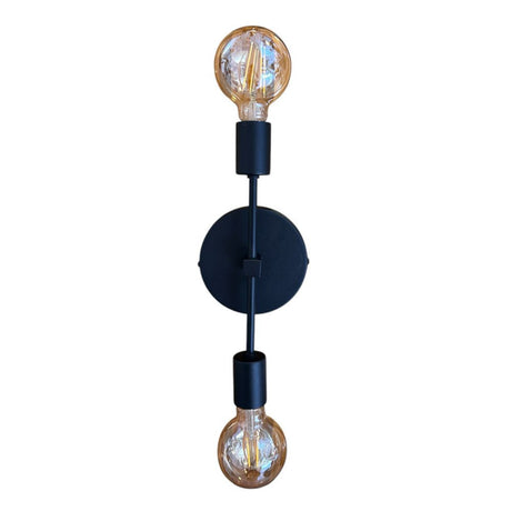 Lámpara de Pared Led Blau Negro 29x2cm de de Dos Luces sin Bombilla - LAMPARAS DE PARED | Bylmo