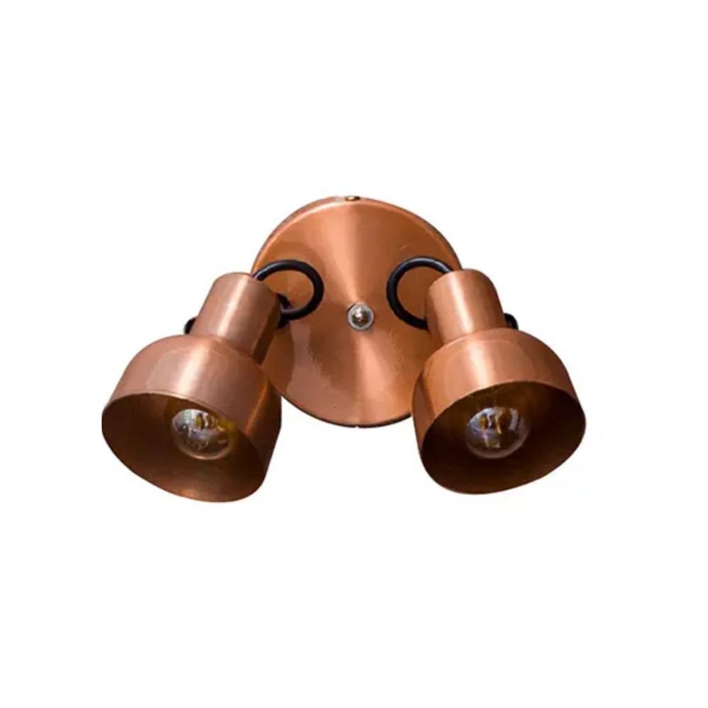 Lámpara de Pared Led Groc Cobre 25x11cm de de Dos Luces sin Bombilla - LAMPARAS DE PARED | Bylmo