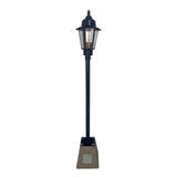 Lámpara de Piso Led Colonial Negro 25x42cm de Una Luz Tipo Pedestal - LAMPARAS DE PISO | Bylmo