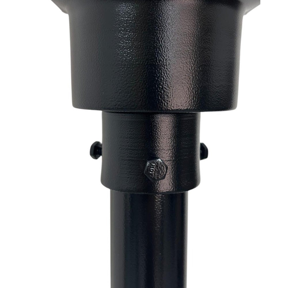 Lámpara de Piso Led Colonial Negro 25x42cm de Una Luz Tipo Pedestal - LAMPARAS DE PISO | Bylmo