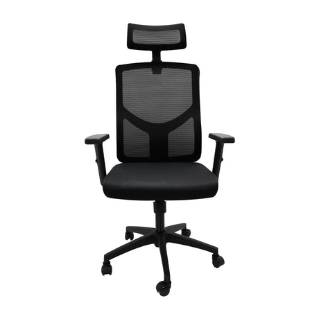 Silla de Escritorio para Oficina New Ergon Negro 51x133cm con Soporte Lumbar y Espaldar Reclinable - SILLAS DE OFICINA | Bylmo