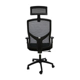 Silla de Escritorio para Oficina New Ergon Negro 51x133cm con Soporte Lumbar y Espaldar Reclinable - SILLAS DE OFICINA | Bylmo