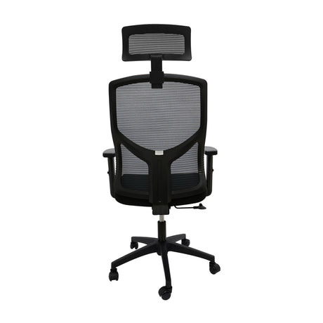 Silla de Escritorio para Oficina New Ergon Negro 51x133cm con Soporte Lumbar y Espaldar Reclinable - SILLAS DE OFICINA | Bylmo
