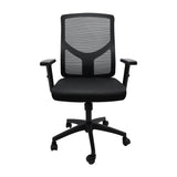 Silla de Escritorio para Oficina Toquio Negro 51x103cm con Soporte Lumbar y Espaldar Reclinable - SILLAS DE OFICINA | Bylmo
