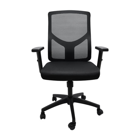 Silla de Escritorio para Oficina Toquio Negro 51x103cm con Soporte Lumbar y Espaldar Reclinable - SILLAS DE OFICINA | Bylmo
