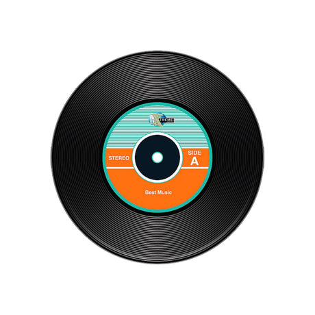 Set x 6 Portavasos Vinilo Negro 10x10cm Circular Resistente e Impermeable - PORTAVASOS | Bylmo