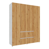 Closet Lemnos Duna y Blanco 160x200cm con Dos Cajones y con Ocho Compartimientos - CLOSETS | Bylmo