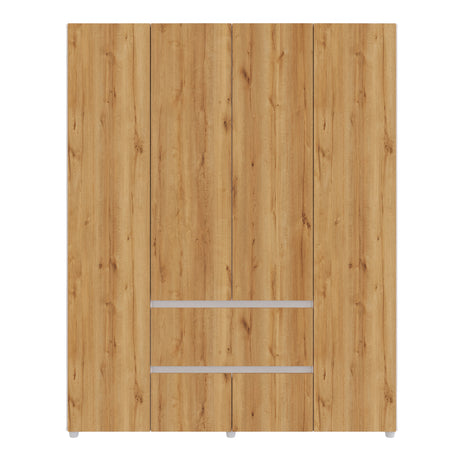 Closet Lemnos Duna y Blanco 160x200cm con Dos Cajones y con Ocho Compartimientos - CLOSETS | Bylmo