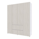 Closet Lemnos Niebla y Blanco 160x200cm con Dos Cajones y con Ocho Compartimientos - CLOSETS | Bylmo